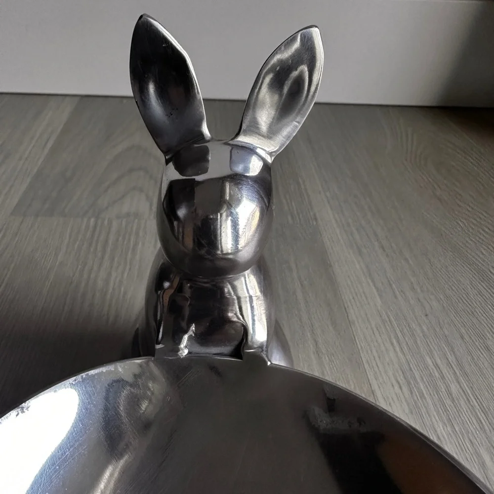 Crate&Barrel aluminum bunny